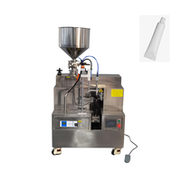 Machine de remplissage et de scellage semi-automatique pneumatique pour tubes souples 220 V – Équipement d'emballage pour pâtes cosmétiques et alimentaires