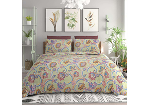 Cotton Lightweight 3 Pieces Queen Size Stitching Reversible Coverlet Set Quilt for All Season - Product Image 3