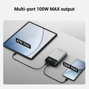 CUKTECH 15パワーバンクエア<span class=keywords><strong>15000</strong></span> 100W MAX出力GaNポータブル充電器PD PPS電話用 - Product Image 4