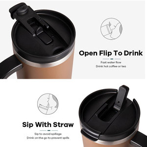 Vaso Térmico de Acero Inoxidable Personalizado Everich de 30oz/40oz, Libre de BPA, con Asa y Pajita - Product Image 5