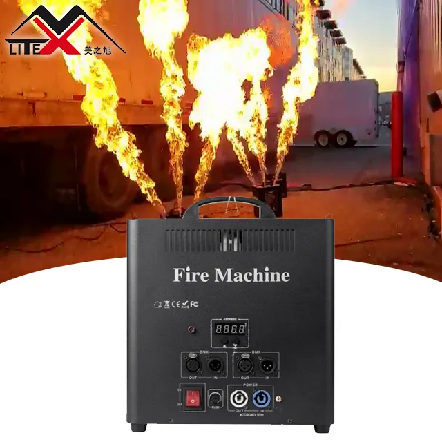 Professional Stage Effect 180W Triple Way Flame Machine with dmx for outdoor dj event show