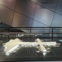 Maquette d'aéroport en PVC, fibre de verre et plastique ABS à l'échelle 1/100 avec GSE, garantie 1 an, conception 3D et éclairage LED