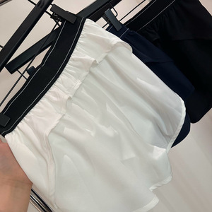 ALOIDE Pantaloncini Sportivi a Vita Alta in Nylon Spandex con Nastro a Lettere, Asciugatura Rapida, Anti-Luce, per Yoga, Fitness e Corsa <span class=keywords><strong>Outdoor</strong></span> - Product Image 3