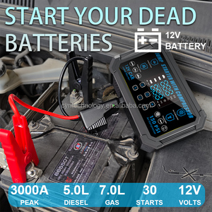 Arrancador de Coches Portátil de 12V con Banco de Energía para Neumáticos - 2000A de Corriente, Batería de Polímero de Litio, 7 BAR, A27, con Compresor de Aire - Product Image 4