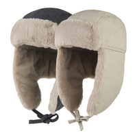 Premium Fur Ushanka Bomber Russian Winter Caps Transpirable Impermeable Unisex Aviator Ear Flaps Trooper Hat Warm Ear Cover Pilot