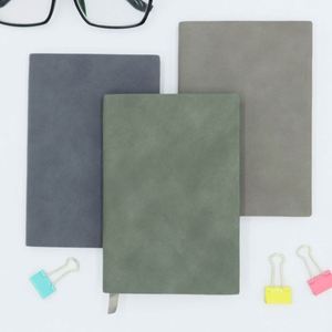 A5 <b>Blank</b> PU Leather Softcover <b>Notebook</b> 80 Sheets Bulk Vendor Wholesale Business Customizable Style Custom Logo Promotional Use - Product Image 4