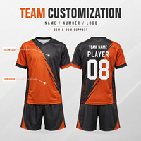 Ensemble de maillot et short de football personnalisés pour jeunes, col en V, uniforme de sublimation pour l'entraînement de football junior et les compétitions de club