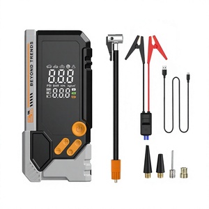 Inflador de Neumáticos Portátil de 12V, Arrancador de Emergencia, Compresor de Aire con Pantalla Digital, Batería de 3000mAh, Luz LED, Banco de Energía USB - Product Image 1
