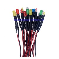 ZBW Dc 3v 5v 12v 0402 0603 0805 1206 Led avec câble de plomb Smd Prewire Rgb pleine couleur échelle modèle Train Micro ferroviaire filaire Diode