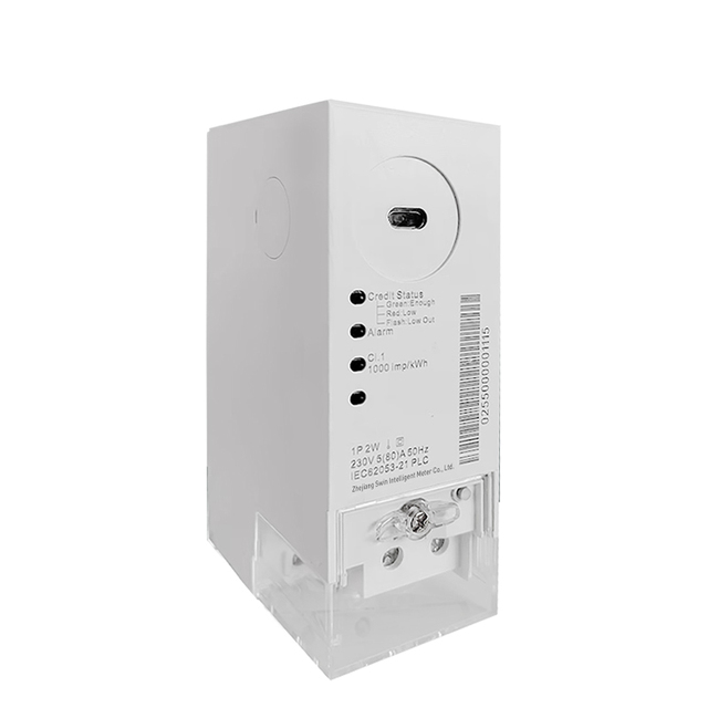 Single-Phase Anti-Tamper Din Rail Smart Electricity Meter STS with Built-In Relay PLC Communication Energy Meters
