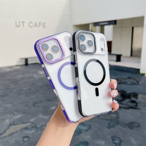 Funda Magnética de Lujo de Alta Transparencia para iPhone 17 Pro Max, 17 Air, 16, 15, 14, 13, 12, Antideslizante, Protectora, con Parte Trasera Transparente - Product Image 6