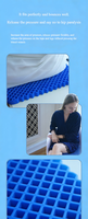 Coussin dorsal en TPE de qualité médicale, densité personnalisable, soulagement de la douleur sciatique, support rafraîchissant, housse amovible et lavable, service ODM