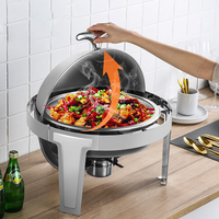 Goldener Hochzeits-Edelstahl-Hydraulik-Speisenwärmer für Buffets in Hotels und Restaurants