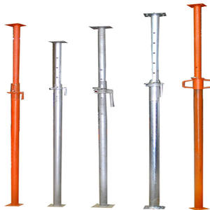 Puntales Métalliques Télescopiques Certifiés Pré-Galvanisés Jack Shore Construction avec Poignée Moulée en Acier Robuste et Réglable - Product Image 2