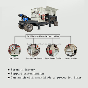 Đơn vị sản xuất nghiền đá bền với băng tải và hệ thống cho ăn được trang bị bánh xe để di chuyển - Product Image 3