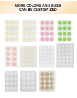 Patchs anti-acné de forme personnalisée, étiquette privée mignonne, patchs anti-boutons à la vitamine E et à la lavande pour la bouche, le nez, hypoallergéniques, vente en gros, nouveauté