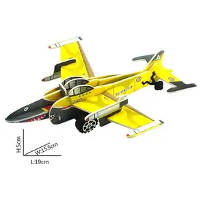 2020 Nieuwe Ontwerp Gevechtsvliegtuigen Modellen 3D Jigsaw Papier Puzzel Voor Jongens