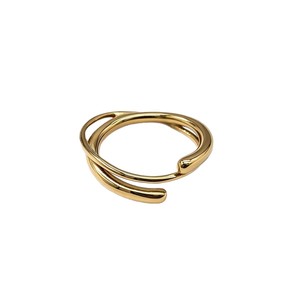 Yunnique – bague tressée géométrique minimaliste en acier titane pour hommes et femmes, bijoux unisexes à la mode, cadeau - Product Image 5