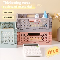 Panier de rangement de bureau Rangement quotidien pratique pouvant être placé sur le mini panier en plastique de bureau
