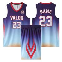 Maillot de basket-ball personnalisé réversible, sublimation, séchage rapide, respirant, polyester, uniforme d'équipe, nom et numéro OEM, kit d'entraînement, logo