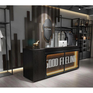 M2 cửa hàng thiết kế phong cách công nghiệp cà phê hiện đại cửa hàng hiển thị truy cập quần áo Thanh khách sạn quán cà phê cửa hàng thiết kế bàn tiếp tân cho Spa - Product Image 5