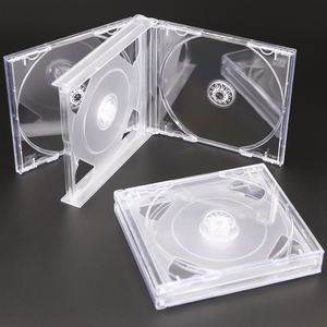SUNSHING Étuis CD épais de 24 mm, capacité de 2 à 6 disques CD/DVD, boîte à bijoux noire de grande capacité, multi-PS, boîtes transparentes pour jeux de DVD - Product Image 3