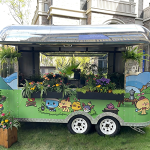 Custom Stainless Steel & Aluminum <b>BBQ</b> Food Trailer with Candy Station - Product Image 3