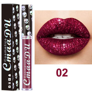 CmaaDu 8 Kleuren Diamant Matte tot Glitter Vloeibare Lipstick Sexy Shimmer Makkelijk aan te brengen Langdurig Waterbestendig Metallic Parel - Product Image 5
