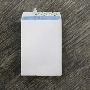 Enveloppe C5 6x9 certifiée PEFC Options d'impression personnalisées avec finition blanche Peel Seal Fourniture OEM pour usage professionnel - Product Image 1