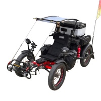 TrikExplor E-Truck 4WD Quad couché électrique avec module de chargement ou de passager Portée de 130 km