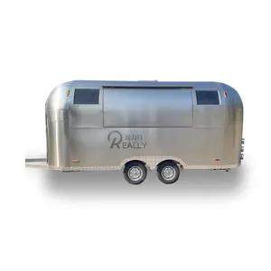 Concession de remorque mobile de glace Remorque mobile de cuisine à vendre Équipement emballé Food Truck Restaurant