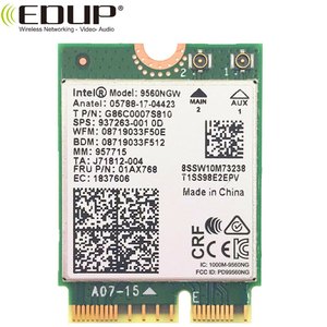 Edukp Grosir Dual Band Dalam Intel 9560 9560NGW 802.11ac <span class=keywords><strong>M</strong></span>.2:CNVio WiFi BT 5.0 Kartu Jaringan - Product Image 1