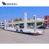 Remorque de transport de voitures à double pont 2 3 8 Transporteur en aluminium pliable et fermé Semi-remorque de voiture à vendre