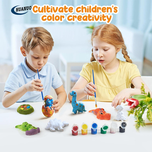 Ensemble d'artisanat pour enfants Kit de <span class=keywords><strong>peinture</strong></span> en <span class=keywords><strong>céramique</strong></span> Peignez vos propres Figurines en <span class=keywords><strong>céramique</strong></span> Kit de <span class=keywords><strong>peinture</strong></span> DIY Paster Painting - Product Image 3