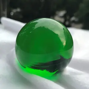 Glass Ball Magic Crystal Ball 60mm Green K9 Glass Ball Fengshui Ball For Home Decoration