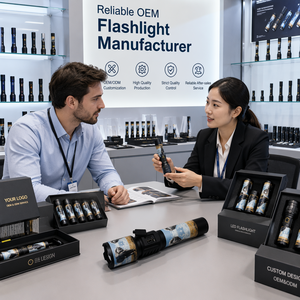 Corporate/Personal Gift Customize Freely 20W White Laser <b>LED</b> Flashlight <b>Rechargeable</b> 5000mAh Power Bank SOS IP45 Outdoor Torch - Product Image 5
