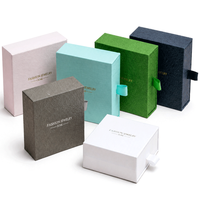 Boîtes à tiroirs en carton biodégradable personnalisées avec fermeture magnétique et ruban pour l'emballage de bijoux et de montres