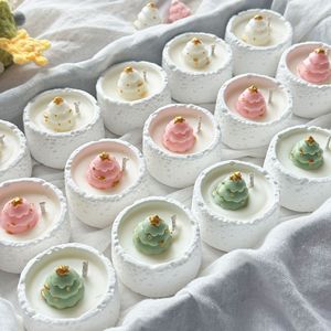 Vela aromática pequeña de Navidad, sin humo, de cera de soja natural, con aroma fuerte, hecha a mano, creativa, para regalo. - Product Image 2
