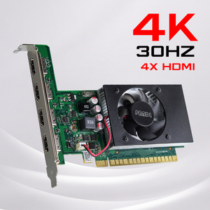 Nouvelle connectivité multi-écran 4xHDMI 4GB GDDR5 GeForce GT730 GPU 384 cœurs carte graphique de bureau avec refroidisseur de ventilateur - Product Image 1