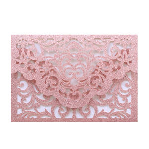 Tarjetas de Invitación de Boda y Día de la Madre en Papel Cortado con Láser 3D, Ecológicas, con Sobres y Notas, MOQ Bajo - Product Image 4