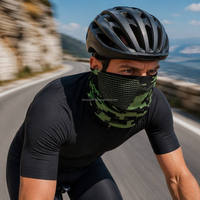 Mascarilla Facial para Ciclistas, Diadema Cortavientos y Resistente al Frío, Bragas de Cuello para Ciclismo, Pasamontañas de Poliéster para Deportes al Aire Libre