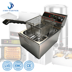Vente directe d'usine équipement de restauration commerciale professionnel 13L <span class=keywords><strong>friteuse</strong></span> électrique épaissir l'acier inoxydable 3.25KW personnalisé - Product Image 1