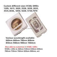 Illuminateur VCSEL IR 850nm 1209 1615 3020 3528 3030, LED à Cavité Verticale à Émission de Surface (VCSEL) 3535 5050 5630 5730 7070, Diodes Laser