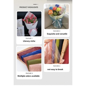 กระดาษ<span class=keywords><strong>ห่อ</strong></span>ลายรังผึ้ง, กระดาษ<span class=keywords><strong>ห่อ</strong></span>ของขวัญลายตารางสีสันสดใส ทนทานต่อการฉีกขาด - Product Image 4