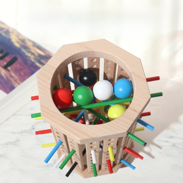 Montessori Sensory Logic Stick Balancing Game Wooden Sticks Educational Toys for Kids Stick Toy