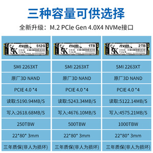 SK <b>M.2</b> NVMe <b>SSD</b> 1TB <b>2TB</b> PCIe4.0 2280 Desktop High Speed Transfer - Product Image 4