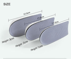 3/4 semelles intérieures en Gel pour chaussures, rehausseur de talon en <span class=keywords><strong>silicone</strong></span> - Product Image 5