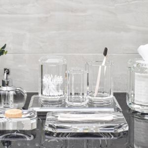 Hotel hogar ecológico moderno 8 piezas <span class=keywords><strong>jabonera</strong></span> <span class=keywords><strong>de</strong></span> lujo taza <span class=keywords><strong>de</strong></span> diente bandeja caja <span class=keywords><strong>de</strong></span> pañuelos peine placa soporte <span class=keywords><strong>de</strong></span> algodón <span class=keywords><strong>juego</strong></span> <span class=keywords><strong>de</strong></span> <span class=keywords><strong>baño</strong></span> <span class=keywords><strong>de</strong></span> cristal - Product Image 6
