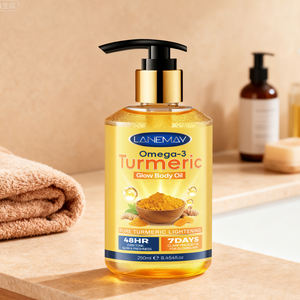 Soins <span class=keywords><strong>de</strong></span> la peau élimination des cicatrices rebondies anti-rides hydratant raffermissant 100% naturel CURCUMA OMEGA-3 GLOW BODY OIL - Product Image 4