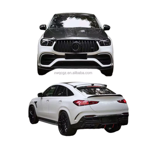 Pour <span class=keywords><strong>Mercedes</strong></span> Benz GLE coupé 450 <span class=keywords><strong>AMG</strong></span> 53 <span class=keywords><strong>63</strong></span> C167 LART Style Kit de carrosserie en Fiber de carbone capot lèvre avant aileron arrière pare-chocs aileron de toit - Product Image 3
